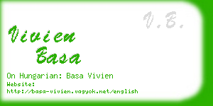 vivien basa business card